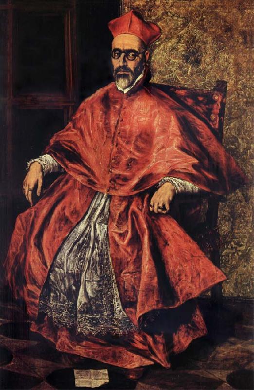 El Greco Portrait of Cardinal Don Fernando Nino de Guevara oil painting picture